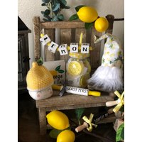 Zitronen Perlen Block Girlande - Süß Tiered Tablett Dekor Sommer Bauernhaus von KartKreations6