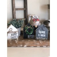 Mini Holzhaus Schild - Rae Dunn Inspiriertes Hausschild Bauernhausschild von KartKreations6