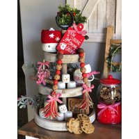 Plätzchen Für Den Weihnachtsmann Deko-Bundle, 3Er Set, Weihnachts-Ablage, Weihnachtsgirlande, Nudelholz, Holzanhänger, Mini-Schild von KartKreations6