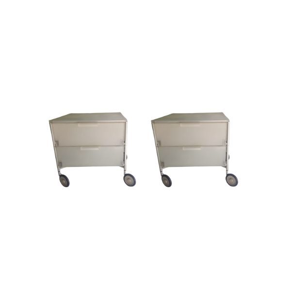 2er-Set Nachttische Mobil 2 von Antonio Citterio, Kartell von Kartell