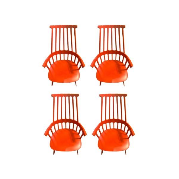 4er-Set Hochlehner Stühle Comback von Patricia Urquiola, Kartell 4er-Set Hochlehner Stühle Comback von Patricia Urquiola, Kartell von Kartell