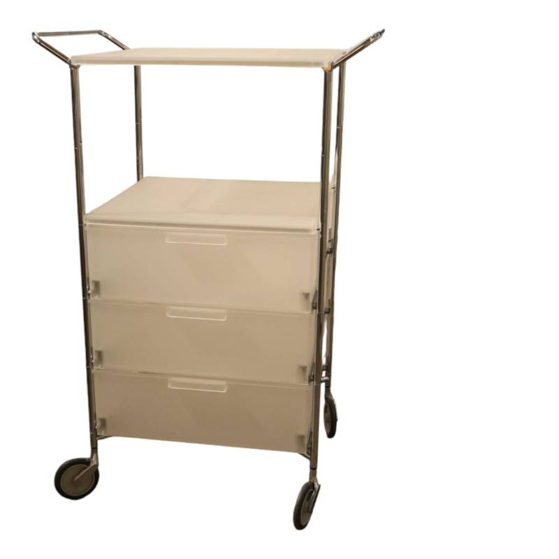 Container Mobil 2330 Mit Handgriffen Eisfarben L1 Verchromt von Kartell