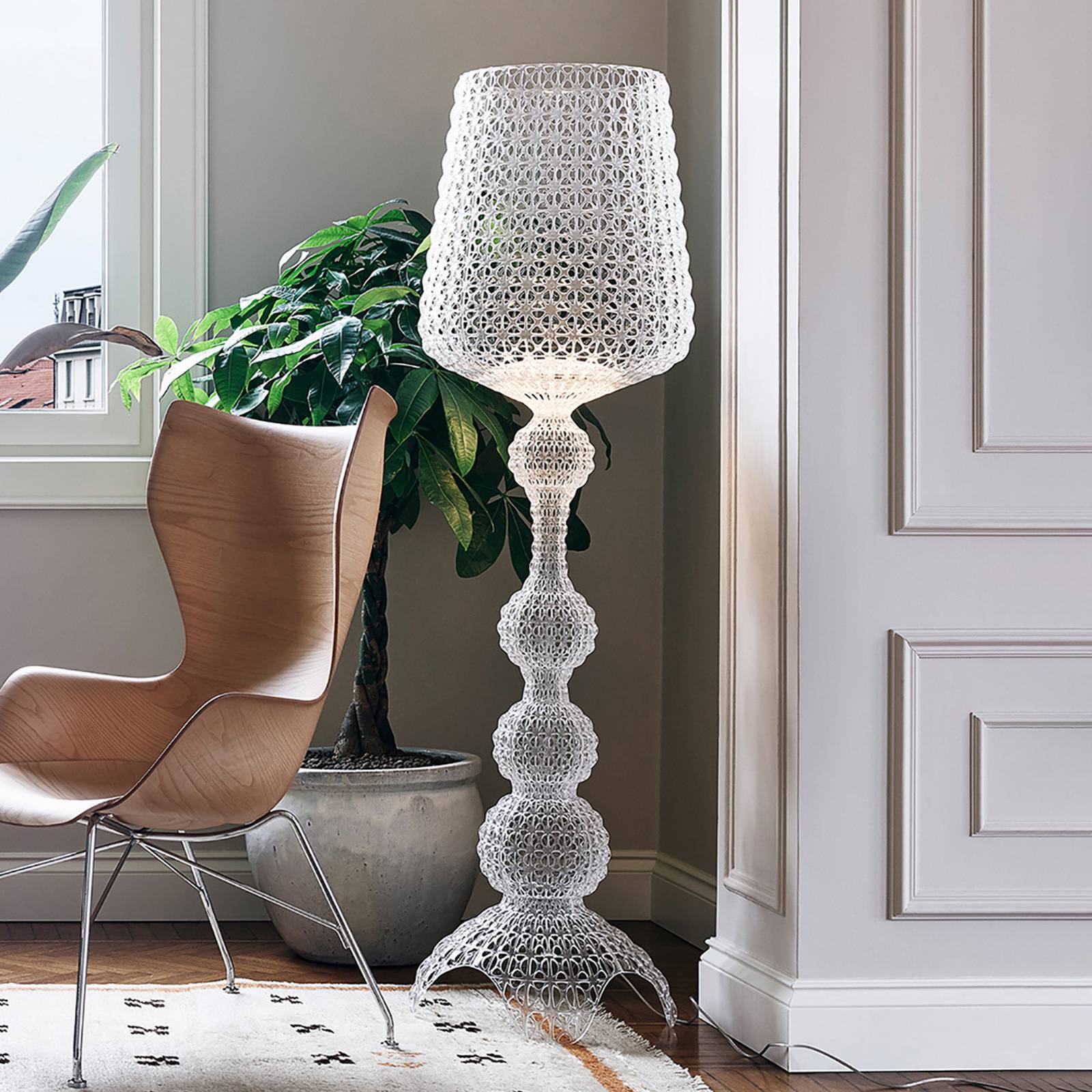 Kartell Kabuki - LED-Stehlampe, transparent von Kartell