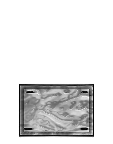Kartell 01200VF Dune Tablett, Plastik, Rauch, 46 x 32 x 2.5 cm von Kartell