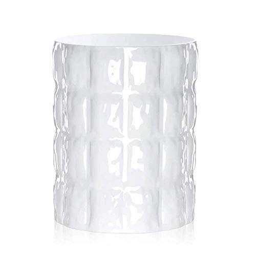 Kartell 01225E5 Matelasse' Vase, Plastik, dunkel weiß, 23 x 30 cm von Kartell