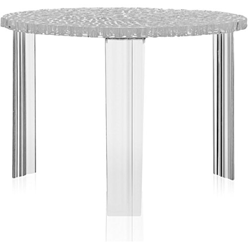 Kartell 08501B4 T-Table Möbel, Grau/Transparent, 50 x 50 x 36 cm von Kartell