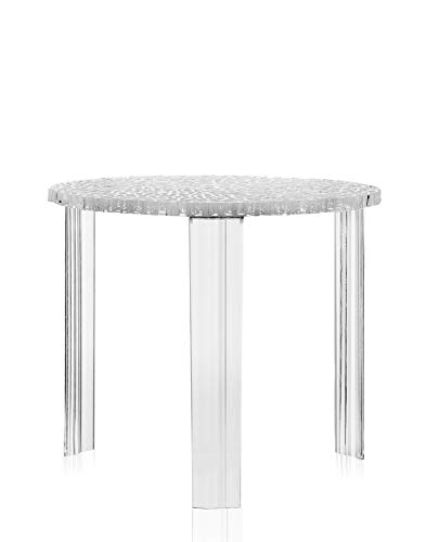 Kartell 08502B4 T-Table Möbel, Grau/Transparent, 50 x 50 x 44 cm von Kartell