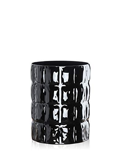 Kartell 1225E6 Vase Matelasse, 30 x 23 cm, glänzend schwarz von Kartell