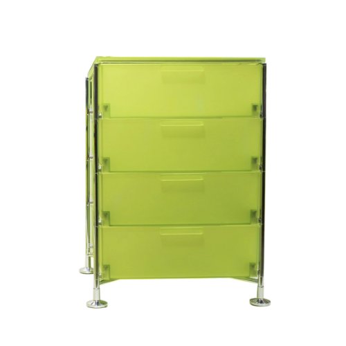 Kartell 2025L3 Container Mobil, 4 Schubladen, zitronengelb von Kartell