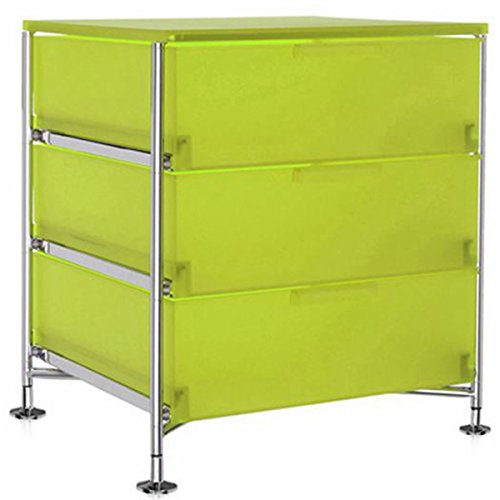 Kartell 2331L3 Container Mobil, 3 Schubladen, zitronengelb von Kartell