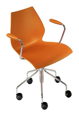 Kartell 2877AA Drehstuhl Maui orange von Kartell