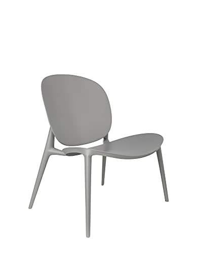 Kartell 586509 Sessel, Geändertes Polypropylen in der Masse gefärbt und Soft-Touch-Behandlung, Grigio, 60 x 62 x 75 cm von Kartell