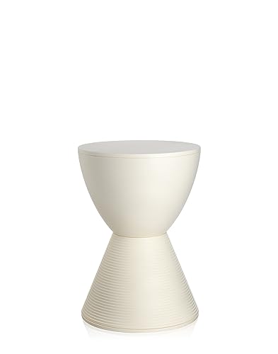 Kartell Prince Aha, Hocker, Wachsweiß, 30 x 43 x 30 cm von Kartell