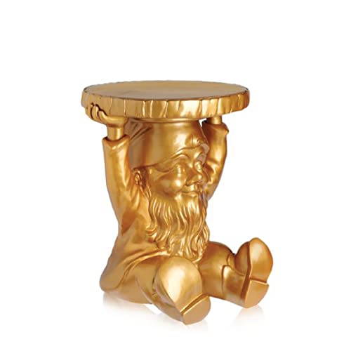 Kartell 883195 Gartenzwerg-Hocker Gnome Attila, gold, 40 x 44 x 40 cm von Kartell