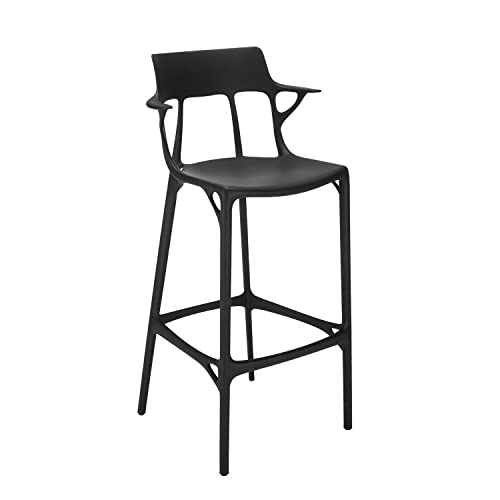 Kartell A.I. Stool Recycled, Hocker, Schwarz, Höhe 75 cm von Kartell