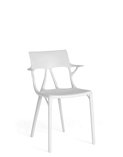 Kartell A.I. Stuhl, Polypropylen, Weiß, 55 x 59 x 94 cm, 2 Stück von Kartell