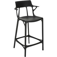 Kartell - AI Barstuhl recycled, SH 65 cm, schwarz von Kartell