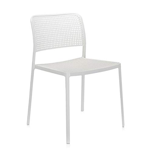 Kartell Audrey Sessel, aluminium bemalt-/ weiß, 51 x 80 x 52 cm von Kartell