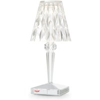 Kartell - Battery Akku-Tischleuchte H 22 cm, glasklar von Kartell