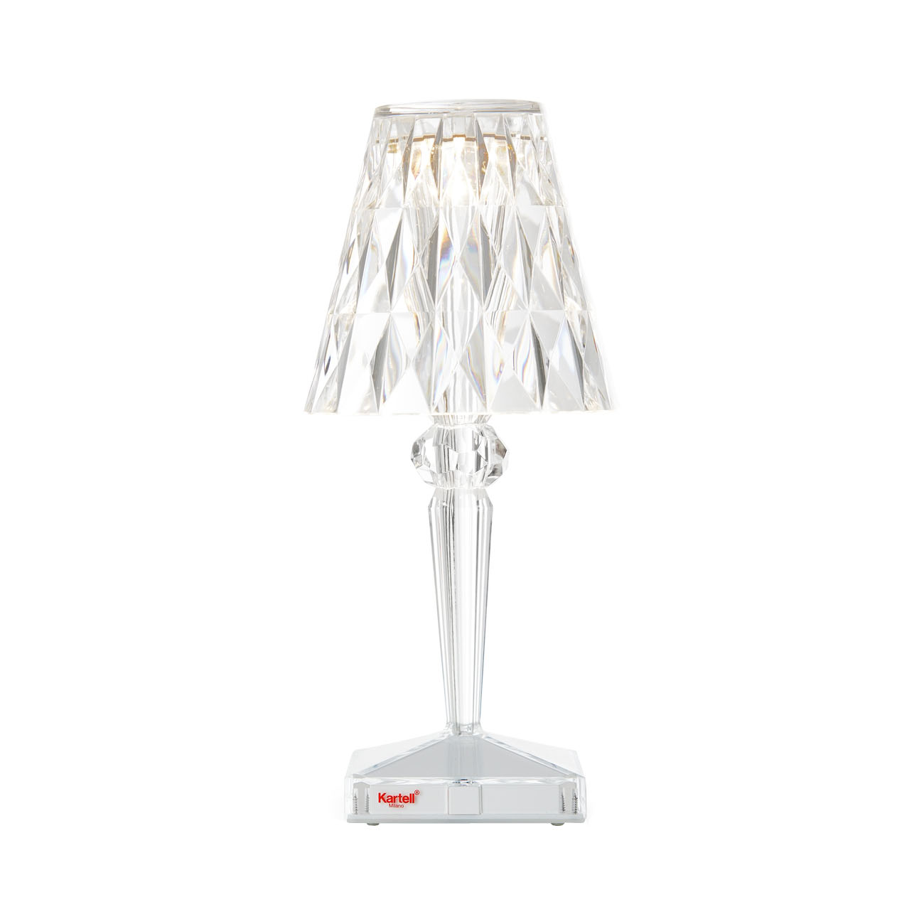 Kartell - Battery LED Outdoor Tischleuchte mit Akku - glasklar/transparent von Kartell