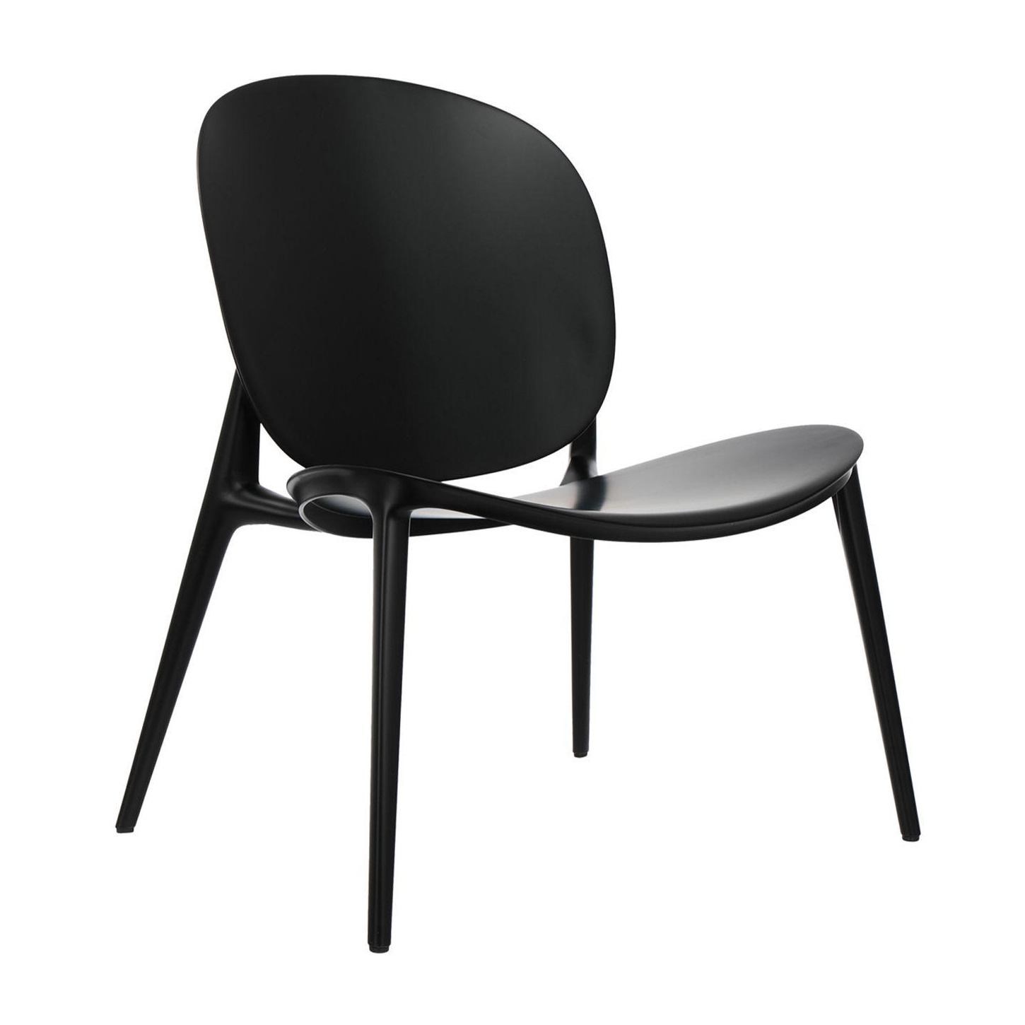 Kartell - Be Bop Gartensessel - schwarz/Polypropylen modifiziert gefärbt/Soft Touch Behandlung/BxHxT 69x75x62cm/für Innen- und Außenbereich geeignet von Kartell