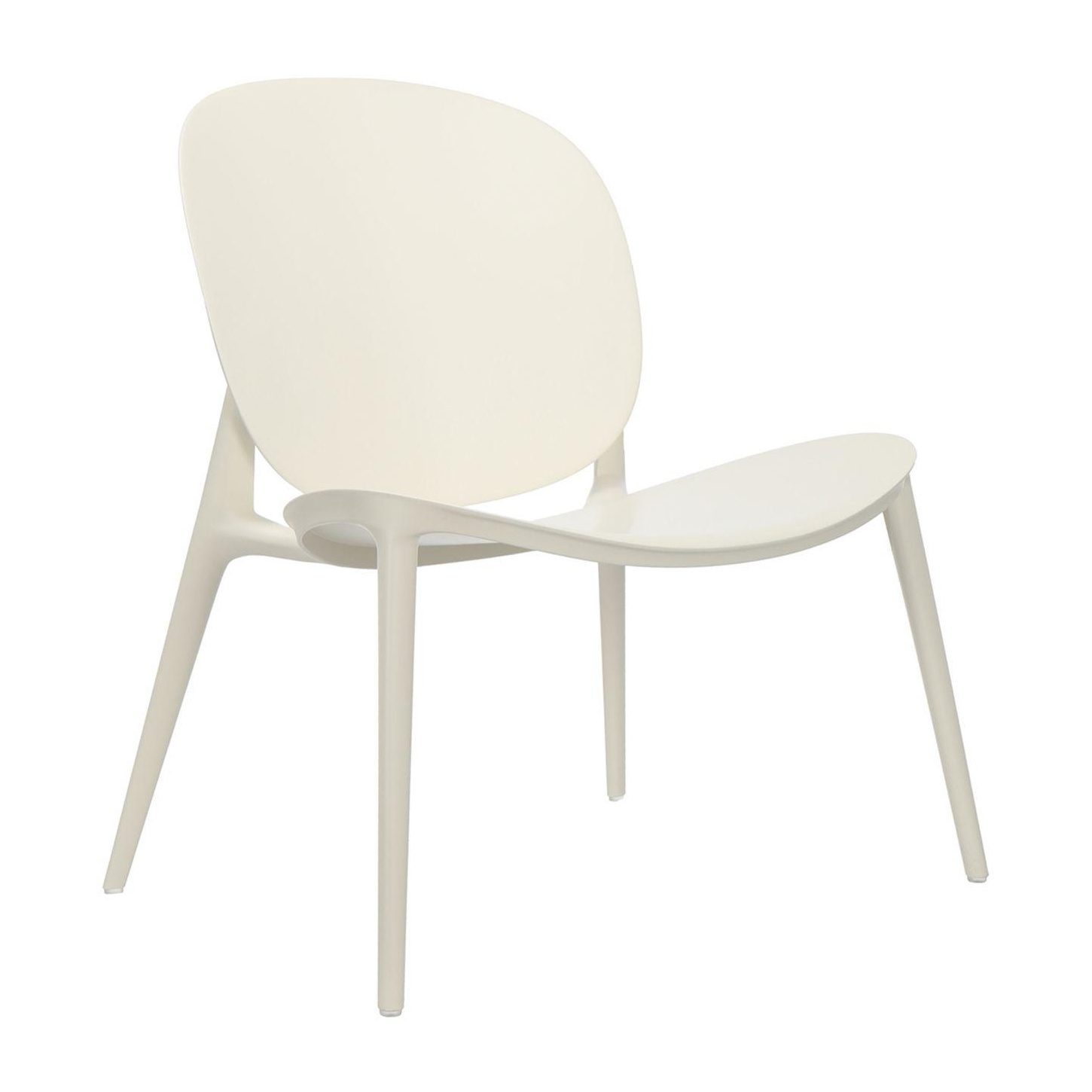 Kartell - Be Bop Gartensessel - weiß/Polypropylen modifiziert gefärbt/Soft Touch Behandlung/BxHxT 69x75x62cm/für Innen- und Außenbereich geeignet von Kartell