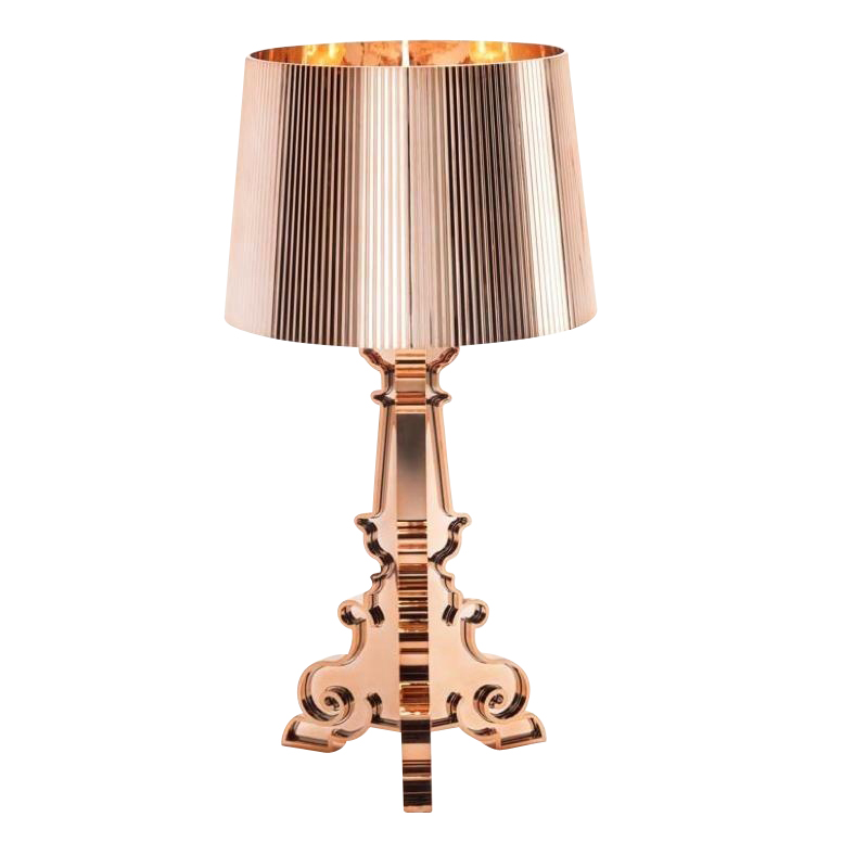 Kartell - Bourgie Metallic Tischleuchte - kupfer/H x Ø 78x37cm/mit Dimmer am Kabel von Kartell