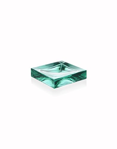 Kartell Boxy Zahnbürstenhalter, Plastik, Aquamarine Grün, 10.5 x 10.5 x 2.5 cm von Kartell