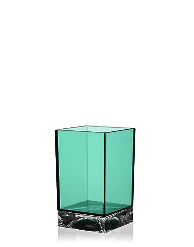 Kartell Boxy Zahnbürstenhalter, Plastik, Aquamarine Grün, 7 x 7 x 12 cm von Kartell
