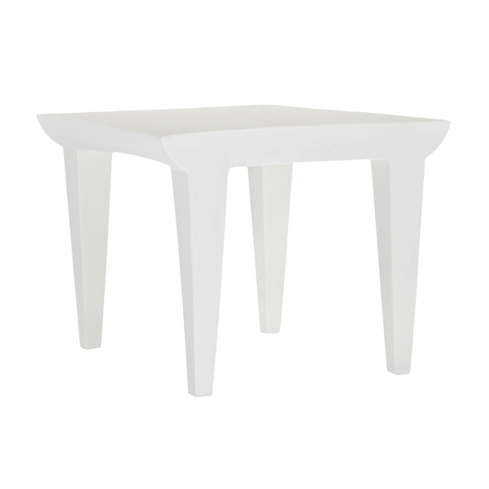 Kartell - Bubble Club Garten Beistelltisch - weiß/durchgefärbtes Polyethylen/LxBxH 51.5x51.5x41.5cm von Kartell