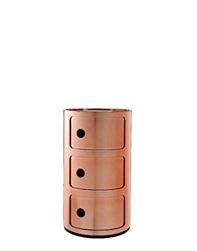 Kartell Componibili, 3 Elements, Kupfer, Runde Basis Kartell Componibili, 3 Elements, Kupfer, Runde Basis von Kartell
