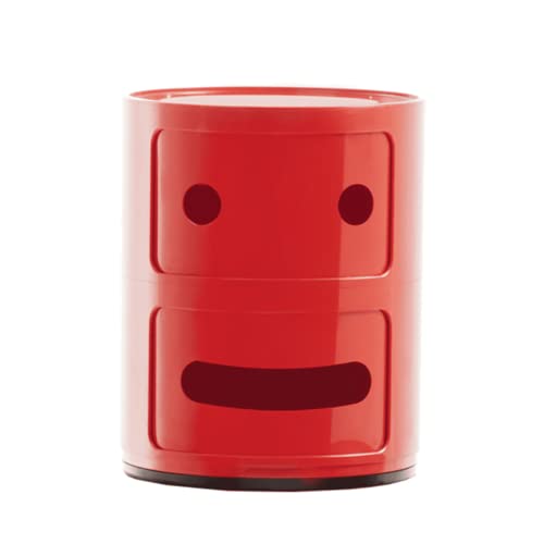 Kartell Componibili Container neutral, Kunststoff, Rot, 32 x 32 x 40 cm von Kartell