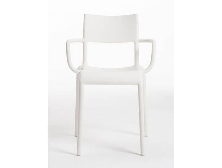 Kartell Esszimmerstuhl Generic A weiß, Designer Philippe Starck, 79x52.5x52 cm von Kartell