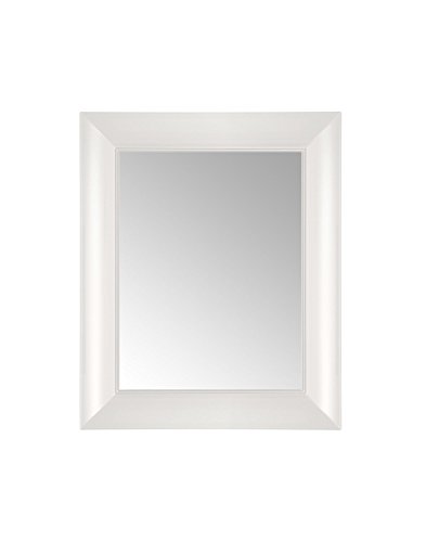 Kartell Francois Ghost, Wall Mirror, 65 x 79 cm, Weiß Undurchsichtig glänzend von Kartell