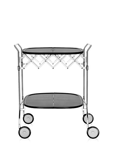 Kartell Gastone Rollwagen, Kunststoff, Schwarz, 62 x 70 x 68 cm von Kartell