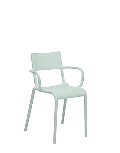 Kartell Generic A Armlehnstuhl, Plastik, Grün, 79 x 52.5 x 52 cm, 2 Stück von Kartell