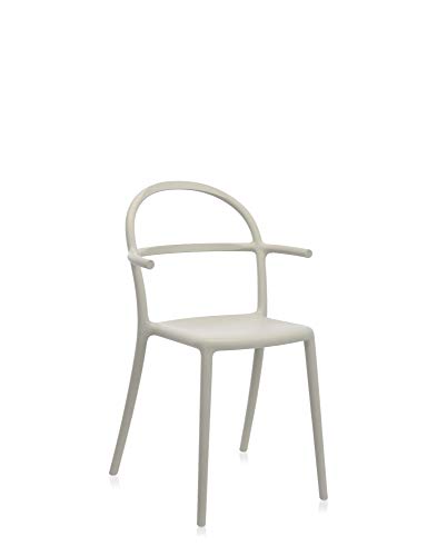 Kartell Generic C Armlehnstuhl, Plastik, Grau, 52 x 83.5 x 51 cm von Kartell