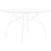 Kartell - Glossy Outdoor Tisch Ø 128 x H 72 cm, weiß von Kartell