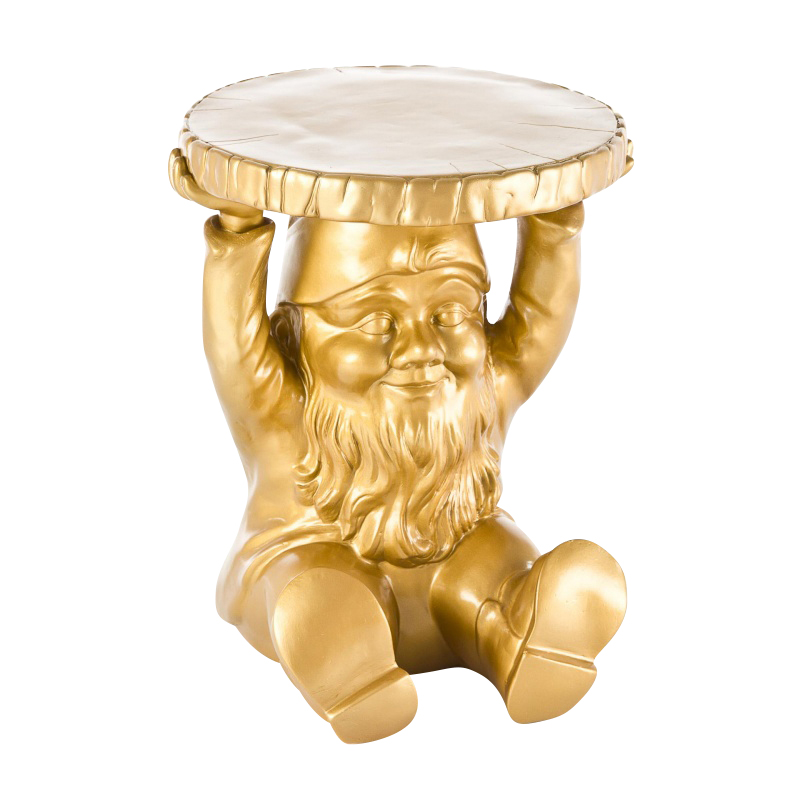 Kartell - Gnomes Attila Beistelltisch - gold/Kunststoff von Kartell