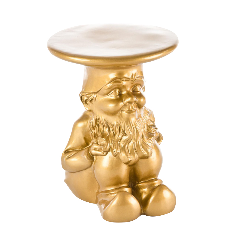 Kartell - Gnomes Napoleon Beistelltisch - gold/Kunststoff von Kartell