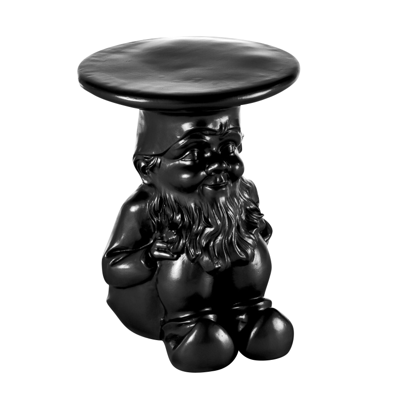 Kartell - Gnomes Napoleon Beistelltisch - schwarz/Kunststoff von Kartell
