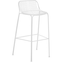 Kartell - Hiray Gartenbarstuhl, 75 cm, weiß von Kartell