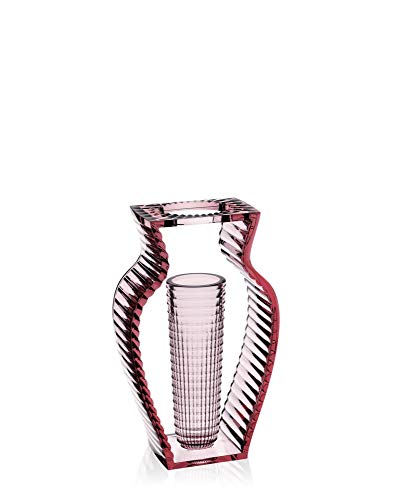 Kartell I Shine Vase, Transparentes oder durchgefärbtes PMMA, Rosa, 9.5 x 20 x 33 cm von Kartell