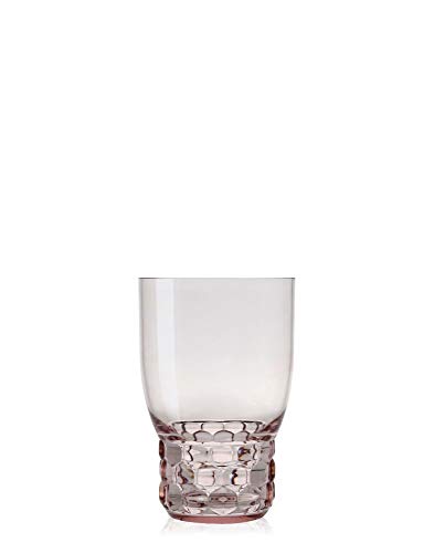 Kartell Jellies Family Tellern, tischtts, Gläsern, Schüsseln und Karaffen, Plastik, rosa, 8.5 x 13 cm, 4 von Kartell