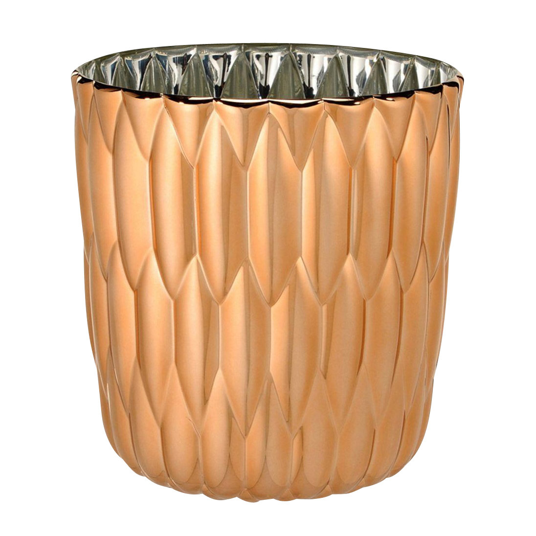 Kartell - Jelly Metallic Vase - kupfer/Ø23.5cm/H 25cm von Kartell