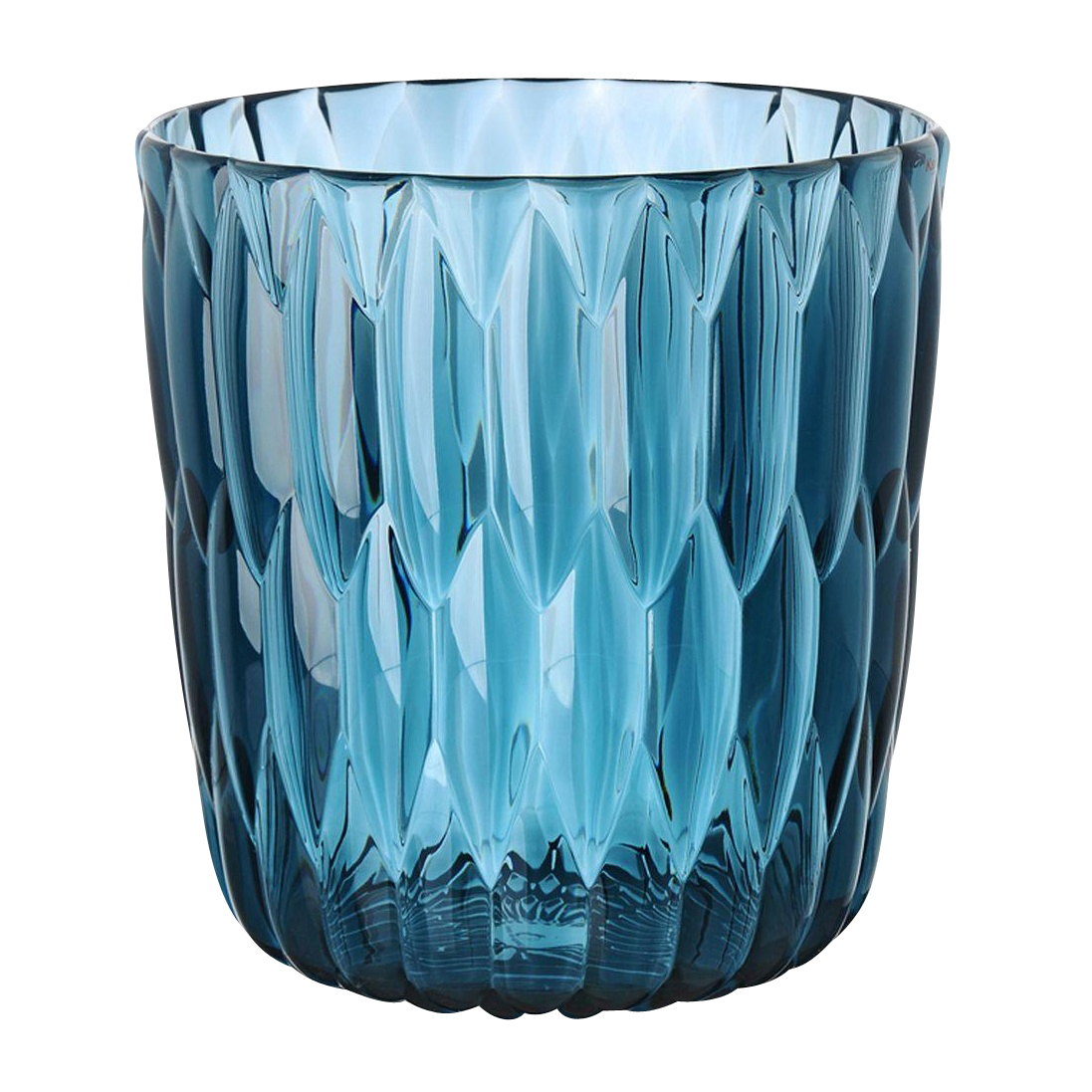 Kartell - Jelly Vase - blau/glänzend/Ø23.5cm/H 25cm von Kartell