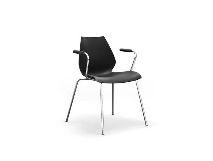 Kartell Küchenstuhl Maui grau, Designer Vico Magistretti, 77x58x52 cm von Kartell