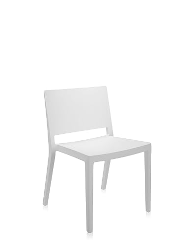 Kartell Lizz Mat Essstühle, Plastik, weiß, 52 x 74.5 x 50 cm von Kartell