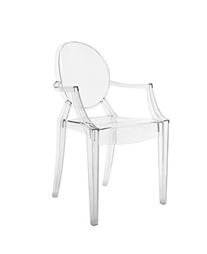 Kartell Louis Ghost, Stuhl, 2er-Satz, Glasklar von Kartell