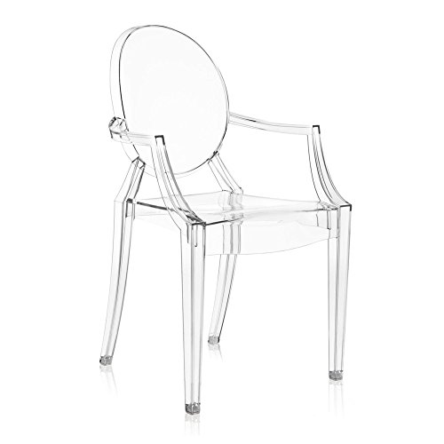 Kartell Louis Ghost, Stuhl, 4er-Satz, Glasklar von Kartell